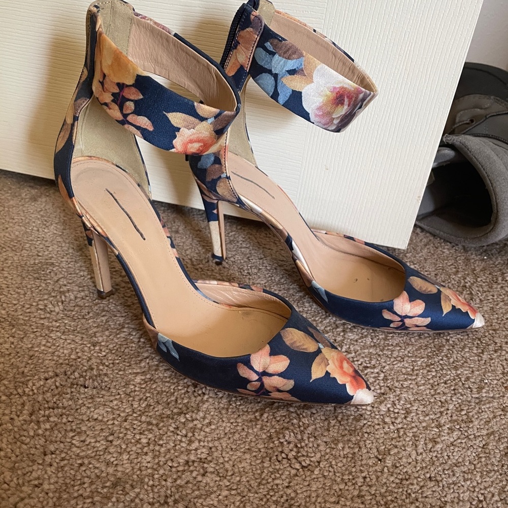 J Crew floral pumps
